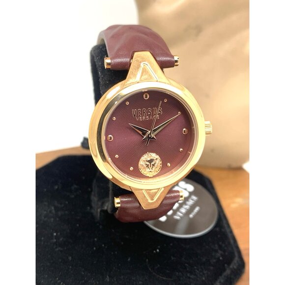 Versus by Versace Women's Watch VSPVN0520 Forlanini Rose Gold Burgundy Leather - Picture 13 of 14